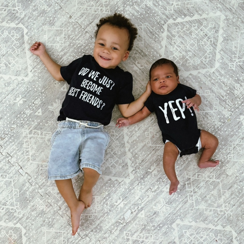 Navy blue Graphic Baby onesie and Toddler T-Shirts